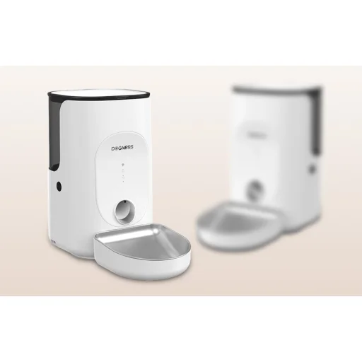 Automata etető Dogness F16 4L rozsdamentes acél tálkával (fehér) - 6