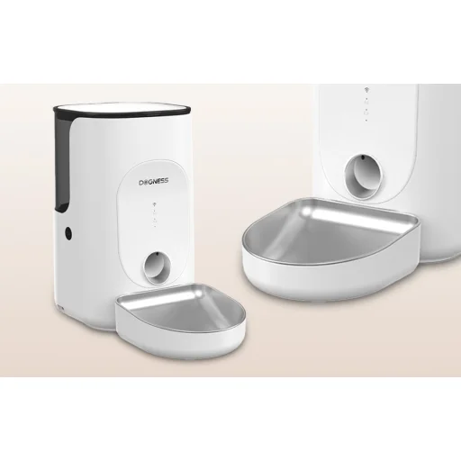 Automata etető Dogness F16 4L rozsdamentes acél tálkával (fehér) - 7