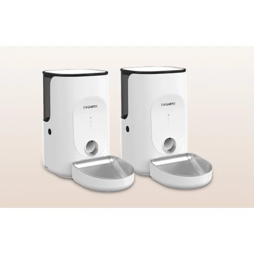 Automata etető Dogness F16 4L rozsdamentes acél tálkával (fehér) - 8