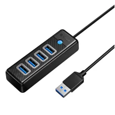 Orico Hub USB 4x USB 3.0, 5 Gbps, 0.15m (Fekete)