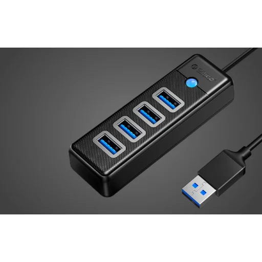Orico Hub USB 4x USB 3.0, 5 Gbps, 0.15m (Fekete) - 4
