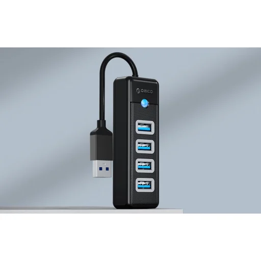 Orico Hub USB 4x USB 3.0, 5 Gbps, 0.15m (Fekete) - 6