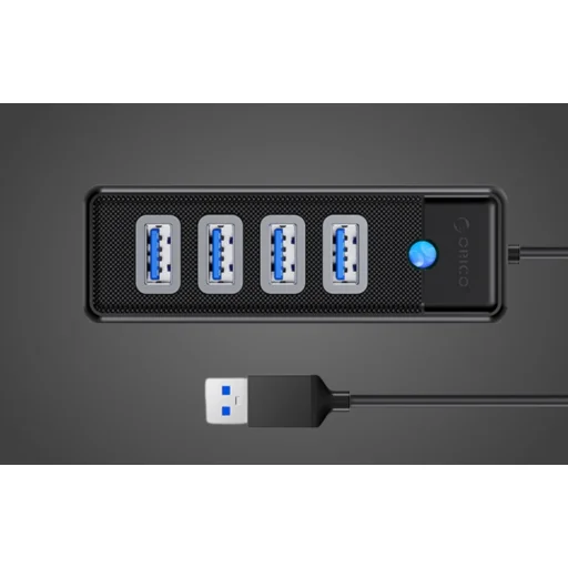 Orico Hub USB 4x USB 3.0, 5 Gbps, 0.15m (Fekete) - 7
