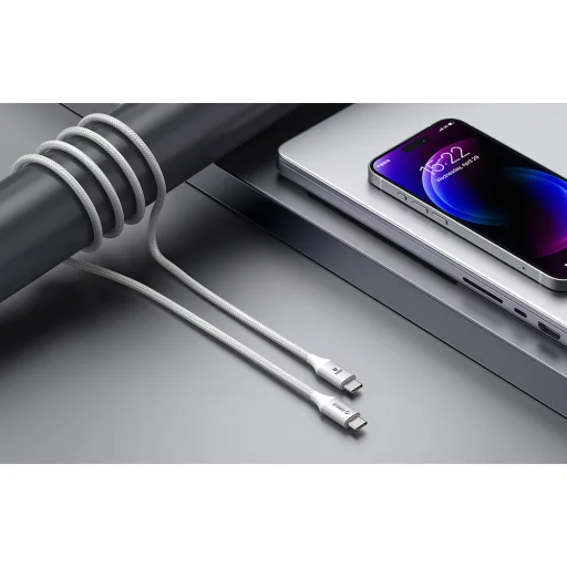 Orico Töltőkábel 100W USB-C to C - fehér - 4