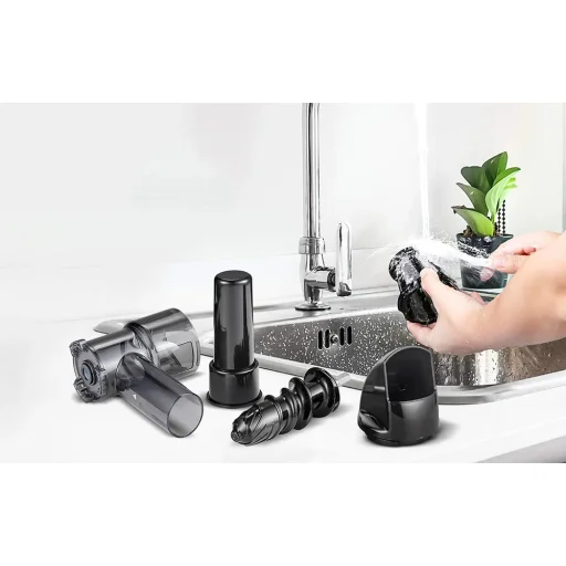  AMZCHEF Lassú Gyümölcsprés ZM1501-FK-FK (Fekete) - 4