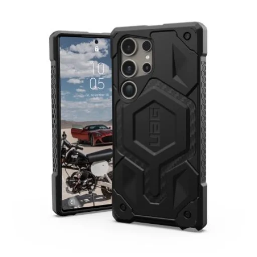 UAG Monarch Pro tok Samsung Galaxy S24 Ultra-hoz mágneses modullal - fekete karbon - 1