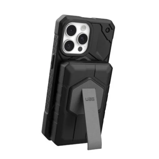UAG Rugged 10K Powerbank - 10000 mAh állvánnyal, 10W vezeték nélküli töltéssel, MagSafe kompatibilis, kábellel - fekete - 3