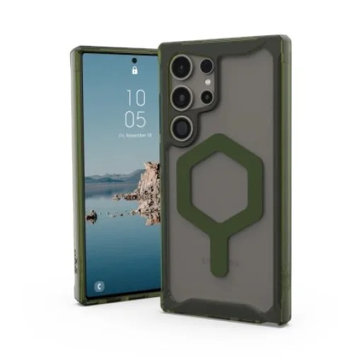 UAG Plyo Pro Magnet tok Samsung Galaxy S24 Ultra 5G készülékhez mágneses modullal - átlátszó zöld - 1