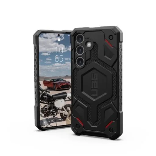 UAG Monarch Pro tok Samsung Galaxy S24-hez mágneses modullal - fekete kevlár - 1