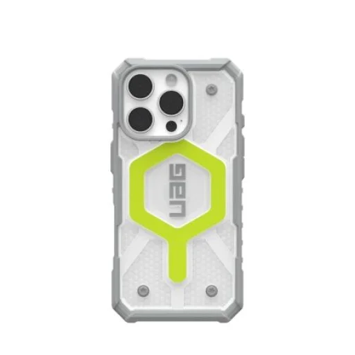 UAG Pathfinder Clear Magsafe iPhone 16 Pro tok - Zöld - 1