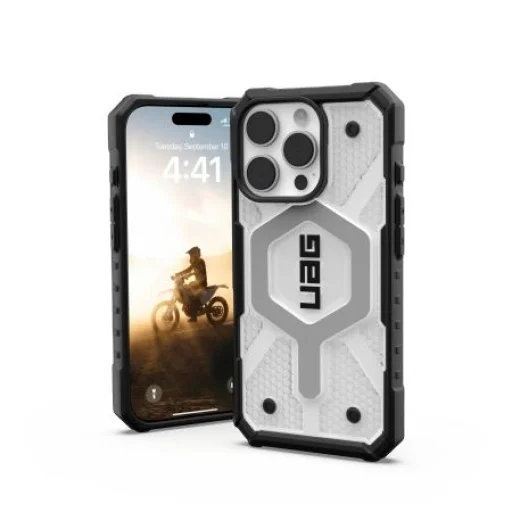UAG Pathfinder átlátszó Magsafe tok iPhone 16 Pro - Fehér tok - 3