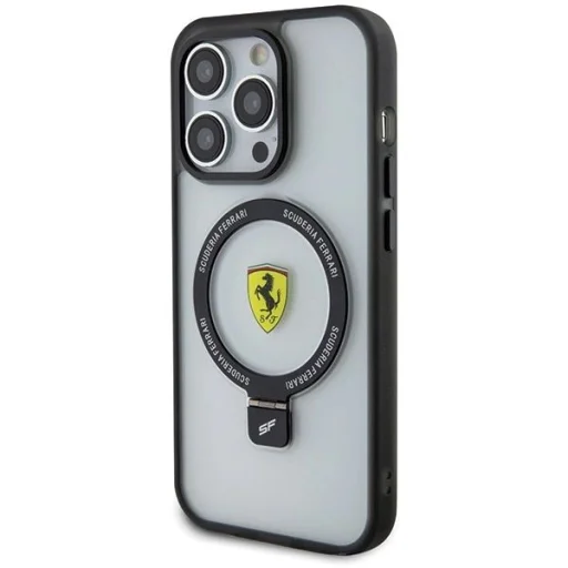 Ferrari FEHMP15XUSCAH iPhone 15 Pro Max 6.7" átlátszó keménytok gyűrűs állvánnyal 2023 Kollekció MagSafe tok - 2