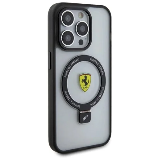 Ferrari FEHMP15XUSCAH iPhone 15 Pro Max 6.7" átlátszó keménytok gyűrűs állvánnyal 2023 Kollekció MagSafe tok - 4