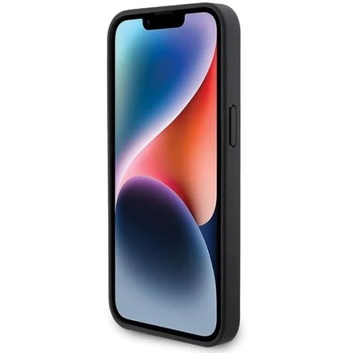  iPhone 15 Pro Max BMW Bőr Gyémánt Mintás tok - fekete - 5