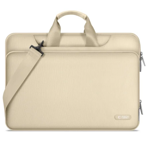 Tech-protect Zsebbag Laptop 15-16 Homokszínű Tok - 1