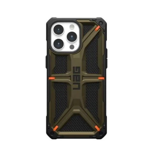 UAG Monarch puzdro iPhone 15 Pro Max - zelený kevlar - 1