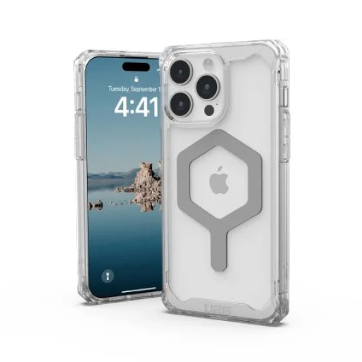 UAG Plyo MagSafe tok iPhone 15 Pro Max - átlátszó és ezüst - 2