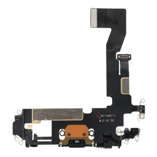 Töltő csatlakozó flex USB iPhone 12 fekete (használt), - 3
