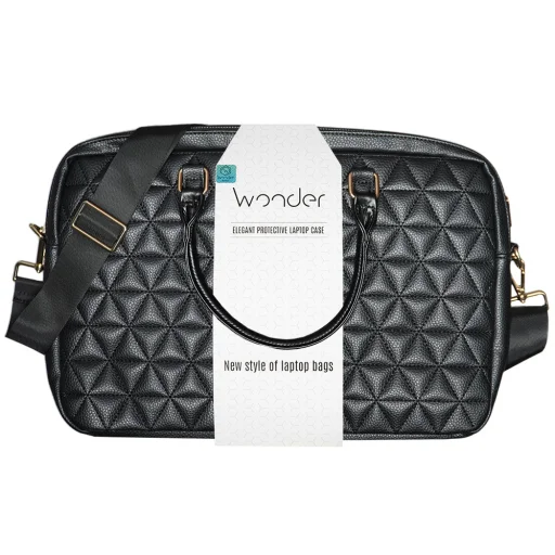 Wonder Aktatáskás Laptop 15-16 hüvelykes pico steppelt fekete - 6