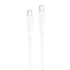 Foneng XS01 60W USB-C to USB-C kábel, 1m (Fehér)