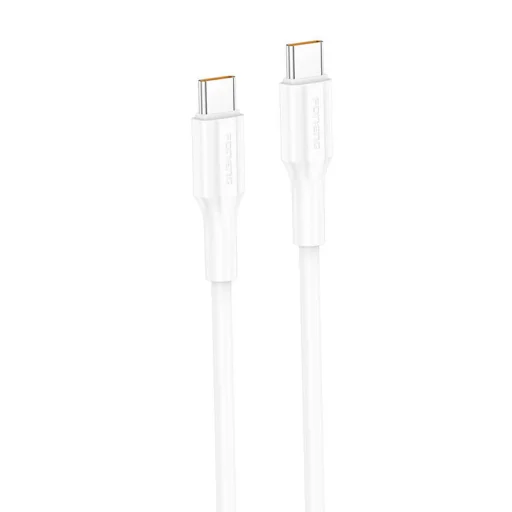 Foneng XS01 60W USB-C to USB-C kábel, 1m (Fehér) - 1