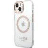 Guess Metal Outline MagSafe iPhone 15 Plus / 14 Plus tok - arany thumbnail