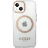 Guess Metal Outline MagSafe iPhone 15 Plus / 14 Plus tok - arany thumbnail