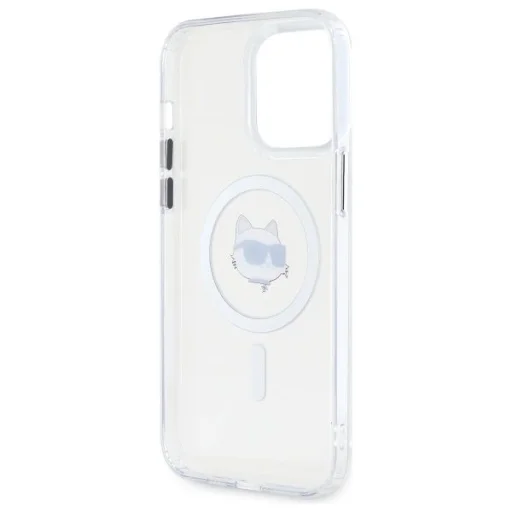 Karl Lagerfeld IML Fém Choupette Fej MagSafe iPhone 14 Pro Max tok - fehér - 7