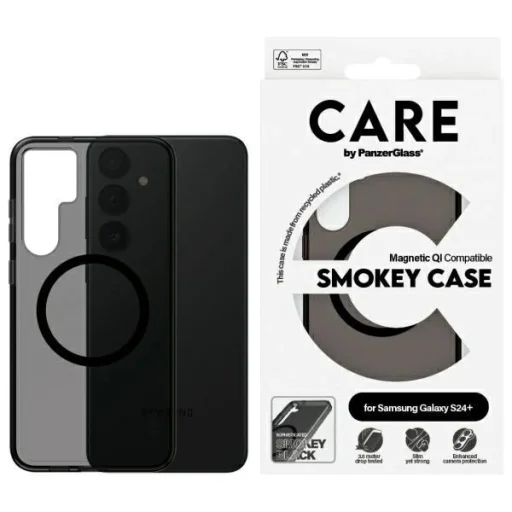 CARE by PanzerGlass Flagship QI tok Samsung Galaxy S24+ - fekete tok - 1