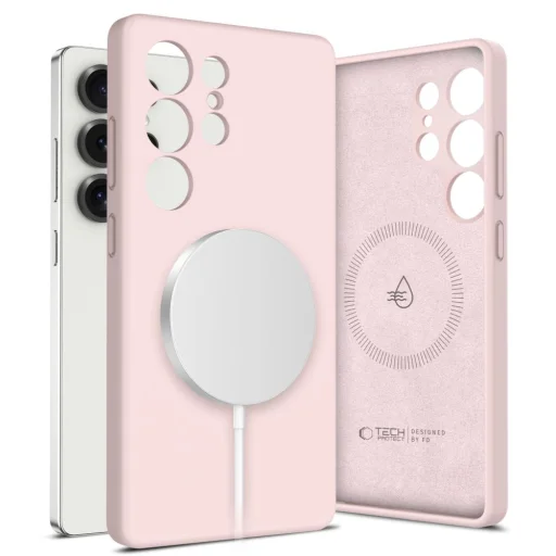 Tech-protect Liquid Silicone Magsafe Galaxy S25 Ultra Pink Pearl Tok - 1