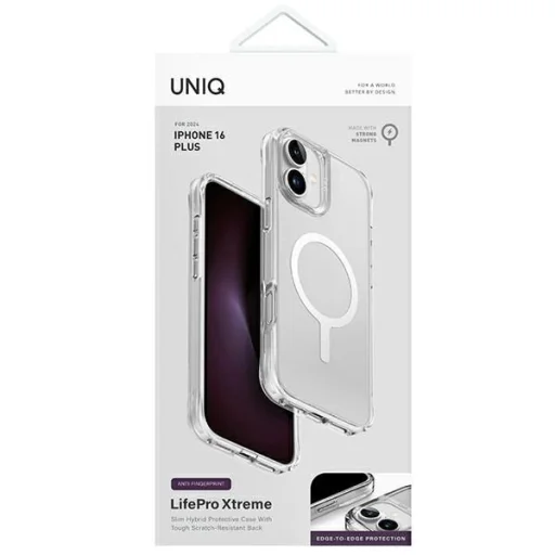 UNIQ LifePro Xtreme Magclick töltős tok iPhone 16 Plus - átlátszó - 4
