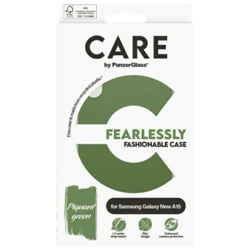 CARE by PanzerGlass Fashion tok Samsung Galaxy A16 / A16 5G - zöld - 4