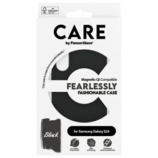 CARE by PanzerGlass Fashion QI tok Samsung Galaxy S24 - fekete - 4