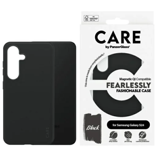 CARE by PanzerGlass Fashion QI tok Samsung Galaxy S24 - fekete - 1