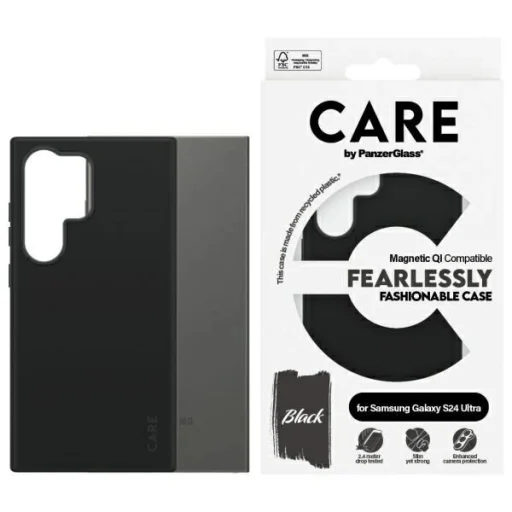 CARE by PanzerGlass Fashion QI Tok Samsung Galaxy S24 Ultra - fekete tok - 1