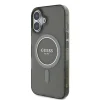  iPhone 16 Fekete Guess IML Glitter Circle MagSafe tok thumbnail