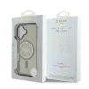  iPhone 16 Fekete Guess IML Glitter Circle MagSafe tok thumbnail