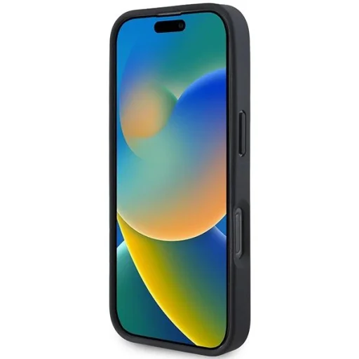  Apple iPhone 16 Pro Fekete BMW Leather Hot Stamp fliptok - 4