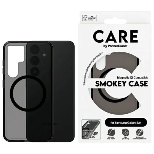 CARE by PanzerGlass Flagship QI tok Samsung Galaxy S24 - fekete - 1
