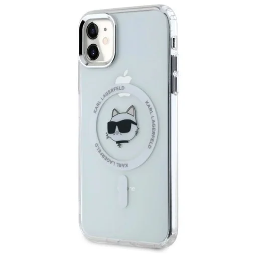 Karl Lagerfeld IML Metal Choupette Head MagSafe iPhone 11 tok - 2