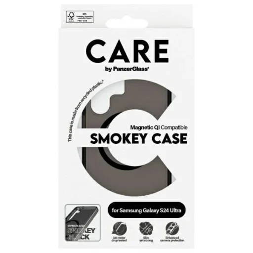 CARE by PanzerGlass Flagship QI tok Samsung Galaxy S24 Ultra - fekete tok - 4