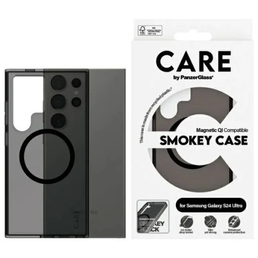 CARE by PanzerGlass Flagship QI tok Samsung Galaxy S24 Ultra - fekete tok - 1