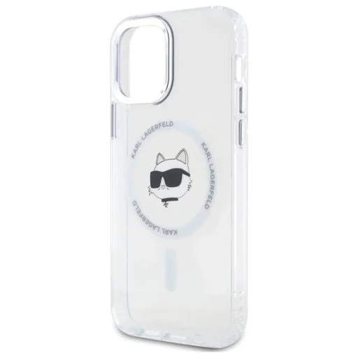 Karl Lagerfeld IML Metal Choupette Fej MagSafe iPhone 12 tok - fehér - 6