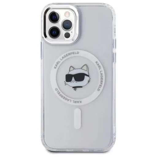 Karl Lagerfeld IML Metal Choupette Fej MagSafe iPhone 12 tok - fehér - 3