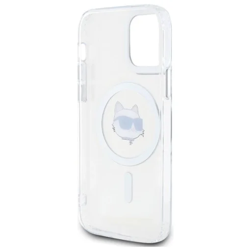 Karl Lagerfeld IML Metal Choupette Fej MagSafe iPhone 12 tok - fehér - 7