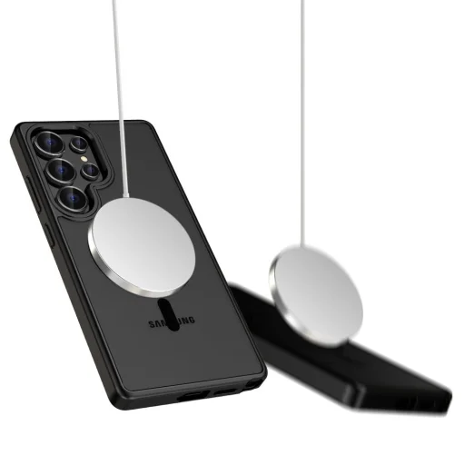 Tech-protect Magmat Magsafe Galaxy S25 Ultra Matt Fekete tok - 2