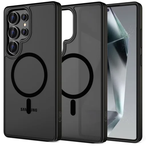 Tech-protect Magmat Magsafe Galaxy S25 Ultra Matt Fekete tok - 1