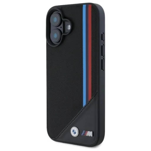  iPhone 16 Fekete BMW M Meshed Tricolor Stripes MagSafe tok - 2