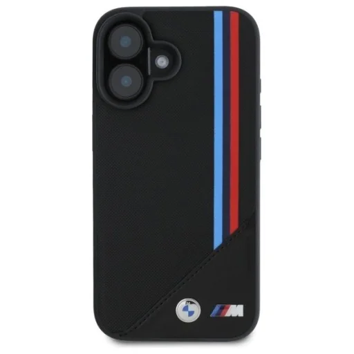  iPhone 16 Fekete BMW M Meshed Tricolor Stripes MagSafe tok - 3