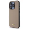  iPhone 15 Pro bézs DKNY Grained Metal Logo MagSafe tok thumbnail
